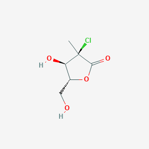 (3R,4R,5R)-3-chloro-4-hydroxy-5-(hydroxymethyl)-3-methyloxolan-2-one - 