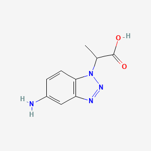 2-(5-Amino-1H-benzo[d][1,2,3]triazol-1-yl)propanoic acid - 