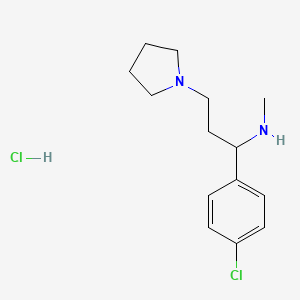 1-(4-Chlorophenyl)-N-methyl-3-(pyrrolidin-1-yl)propan-1-amine hydrochloride - 