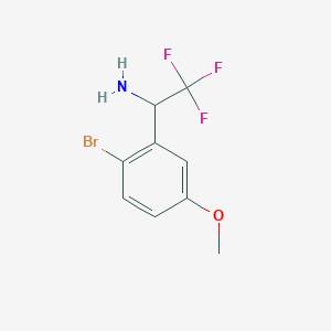 1-(2-Bromo-5-methoxyphenyl)-2,2,2-trifluoroethanamine - 