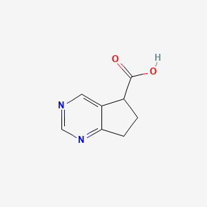 6,7-Dihydro-5H-cyclopenta[d]pyrimidine-5-carboxylic acid - 