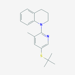 1-(5-(tert-Butylthio)-3-methylpyridin-2-yl)-1,2,3,4-tetrahydroquinoline - 