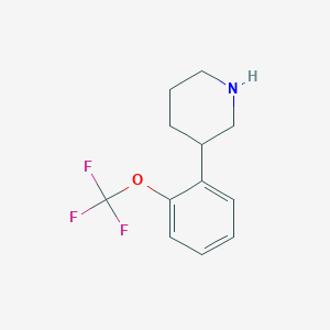 3-(2-(Trifluoromethoxy)phenyl)piperidine - 