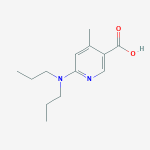 6-(Dipropylamino)-4-methylnicotinic acid - 