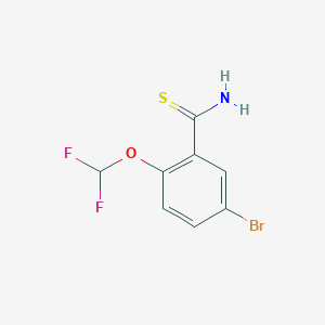 5-Bromo-2-(difluoromethoxy)benzothioamide - 