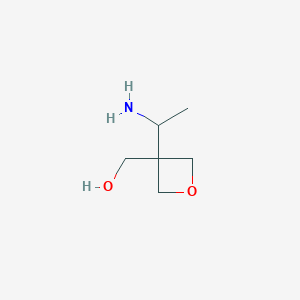 3-Oxetanemethanol, 3-(1-aminoethyl)- - 