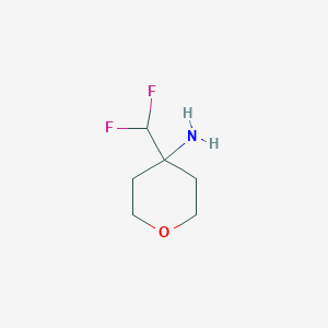 4-(Difluoromethyl)tetrahydro-2H-pyran-4-amine - 