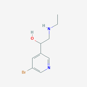 1-(5-Bromopyridin-3-yl)-2-(ethylamino)ethanol - 