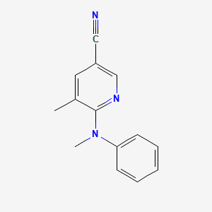 5-Methyl-6-(methyl(phenyl)amino)nicotinonitrile - 
