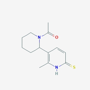 1-(2-(6-Mercapto-2-methylpyridin-3-yl)piperidin-1-yl)ethanone - 
