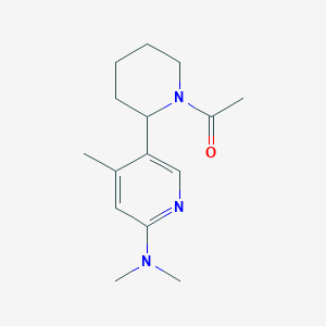 1-(2-(6-(Dimethylamino)-4-methylpyridin-3-yl)piperidin-1-yl)ethanone - 