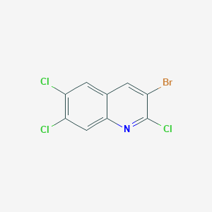 3-Bromo-2,6,7-trichloroquinoline - 