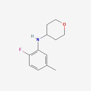 N-(2-Fluoro-5-methylphenyl)tetrahydro-2H-pyran-4-amine - 