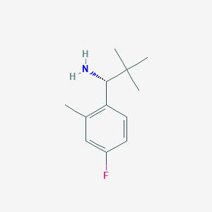 (R)-1-(4-Fluoro-2-methylphenyl)-2,2-dimethylpropan-1-amine - 
