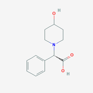 (S)-2-(4-Hydroxypiperidin-1-YL)-2-phenylacetic acid - 