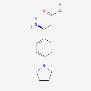 (S)-3-Amino-3-(4-(pyrrolidin-1-YL)phenyl)propanoic acid - 