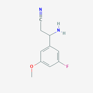 3-Amino-3-(3-fluoro-5-methoxyphenyl)propanenitrile - 
