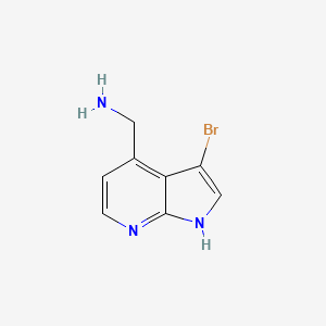 {3-bromo-1H-pyrrolo[2,3-b]pyridin-4-yl}methanamine - 