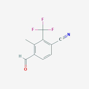 4-Formyl-3-methyl-2-(trifluoromethyl)benzonitrile - 