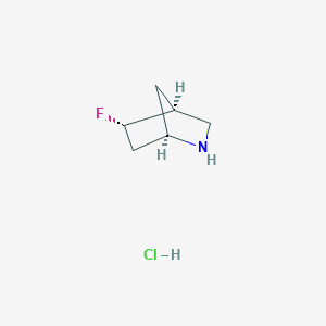 (1R,4S,5S)-5-fluoro-2-azabicyclo[2.2.1]heptane;hydrochloride - 