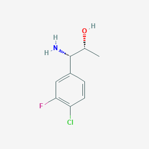 (1S,2R)-1-Amino-1-(4-chloro-3-fluorophenyl)propan-2-OL - 