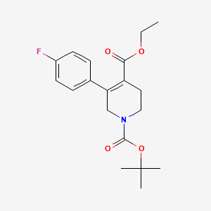 1-O-tert-butyl 4-O-ethyl 5-(4-fluorophenyl)-3,6-dihydro-2H-pyridine-1,4-dicarboxylate - 
