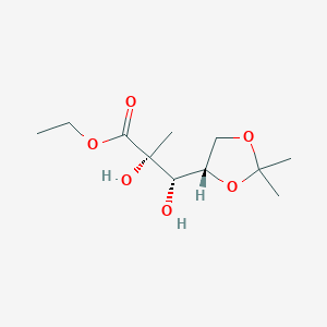 (2R,3S)-ethyl 3-((S)-2,2-diMethyl-1,3-dioxolan-4-yl)-2,3-dihydroxy-2-Methylpropanoate - 