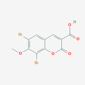 6,8-Dibromo-7-methoxy-2-oxo-2H-chromene-3-carboxylic acid - 
