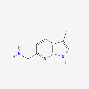 {3-methyl-1H-pyrrolo[2,3-b]pyridin-6-yl}methanamine - 