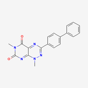3-([1,1'-Biphenyl]-4-yl)-1,6-dimethylpyrimido[5,4-e][1,2,4]triazine-5,7(1H,6H)-dione - 