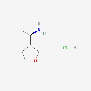 (1R)-1-(Tetrahydrofuran-3-YL)ethan-1-amine hcl - 