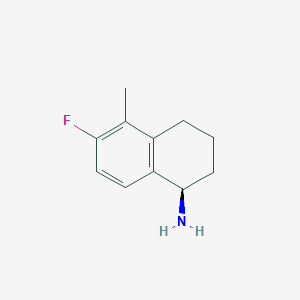 (R)-6-Fluoro-5-methyl-1,2,3,4-tetrahydronaphthalen-1-amine - 