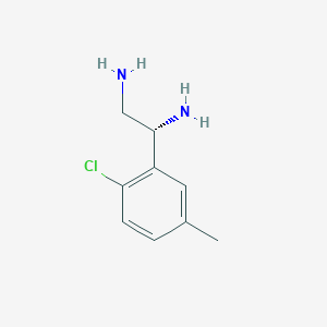 (1R)-1-(2-Chloro-5-methylphenyl)ethane-1,2-diamine - 