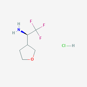 (1R)-2,2,2-Trifluoro-1-(tetrahydrofuran-3-YL)ethan-1-amine hcl - 