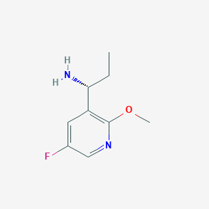 (R)-1-(5-Fluoro-2-methoxypyridin-3-YL)propan-1-amine - 