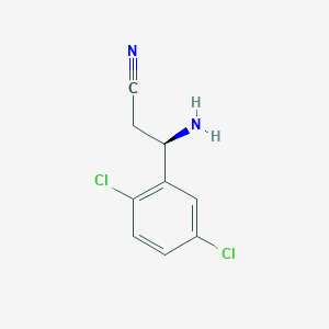 (3R)-3-Amino-3-(2,5-dichlorophenyl)propanenitrile - 