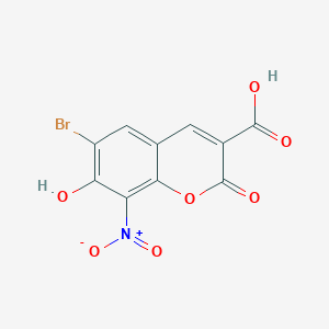 6-Bromo-7-hydroxy-8-nitro-2-oxo-2H-chromene-3-carboxylic acid - 