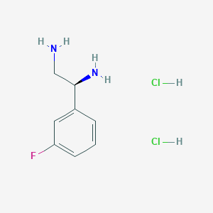 (1S)-1-(3-Fluorophenyl)ethane-1,2-diamine 2hcl - 