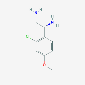 (1R)-1-(2-Chloro-4-methoxyphenyl)ethane-1,2-diamine - 