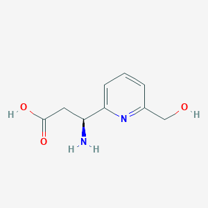 (3S)-3-amino-3-[6-(hydroxymethyl)pyridin-2-yl]propanoic acid - 