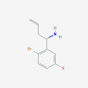 (S)-1-(2-Bromo-5-fluorophenyl)but-3-EN-1-amine - 