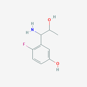3-(1-Amino-2-hydroxypropyl)-4-fluorophenol - 