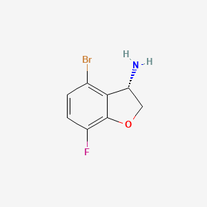 (S)-4-Bromo-7-fluoro-2,3-dihydrobenzofuran-3-amine - 