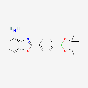 2-[4-(4,4,5,5-Tetramethyl-1,3,2-dioxaborolan-2-yl)phenyl]-4-aminobenzo[d]oxazole - 