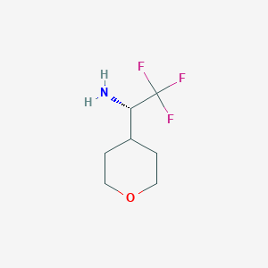 (S)-2,2,2-Trifluoro-1-(tetrahydro-2H-pyran-4-YL)ethanamine - 