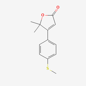 5,5-Dimethyl-4-(4-(methylthio)phenyl)furan-2(5H)-one - 