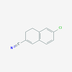 6-Chloro-3,4-dihydronaphthalene-2-carbonitrile - 2089648-84-8