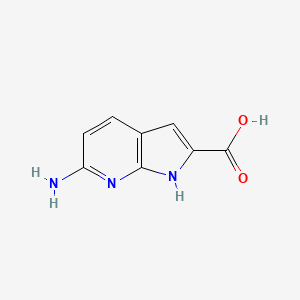 6-amino-1H-pyrrolo[2,3-b]pyridine-2-carboxylic acid - 