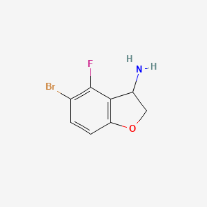 5-Bromo-4-fluoro-2,3-dihydro-1-benzofuran-3-amine - 