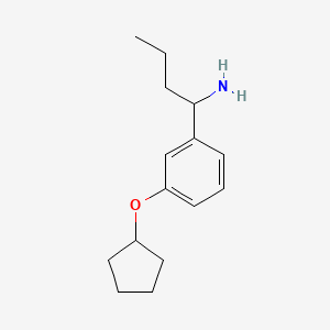 1-(3-Cyclopentyloxyphenyl)butylamine - 